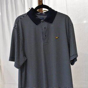 Men's Polo - Large - Blue/White